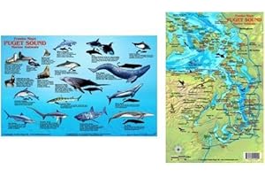 FrankosMaps Laminated Map and Fish ID - Puget Sound