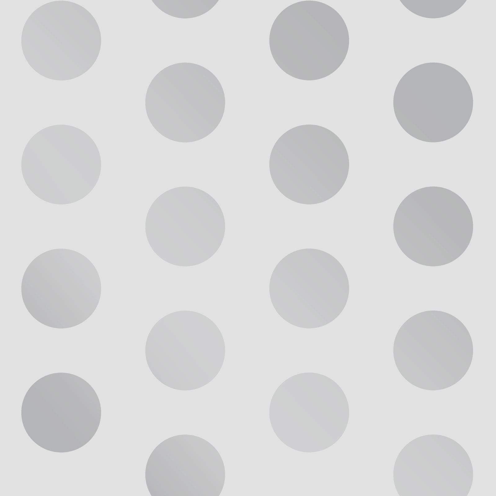 World of Wallpaper Big Dots Polka Dot Wallpaper Silver/Grey A617 CAO 4