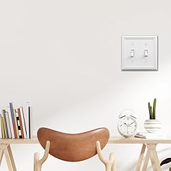 OKAWYC Double Toggle Light Switch Cover Adler Metal
