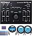 Roland VT-4 Voice Transformer Vocal Effects Processor Bundle with Blucoil 5-FT MIDI Cable, 2-Pack of Blucoil 10-FT Balanced XLR Cables, 5-Pack of Reusable Cable Ties, and 4 AA Batteries