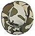 Boonie Bush Safari Outdoor Fishing Hiking Hunting Boating Snap Brim Hat Sun Cap with Neck Flap (Desert Camo, L)