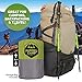 Rugged Camp Self Inflating Sleeping Pad - Foam Camping Mat is 1.5 Inches Thick Perfect for Hiking, Backpacking, Travel - Lightweight, Waterproof & Compact Camping Air Mattress (Green)