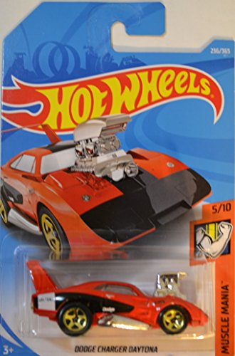 Red Dodge Charger Daytona Hot Wheels HW Muscle Mania Series 1:64 Scale Collectable Die Cast Model Car #5/10