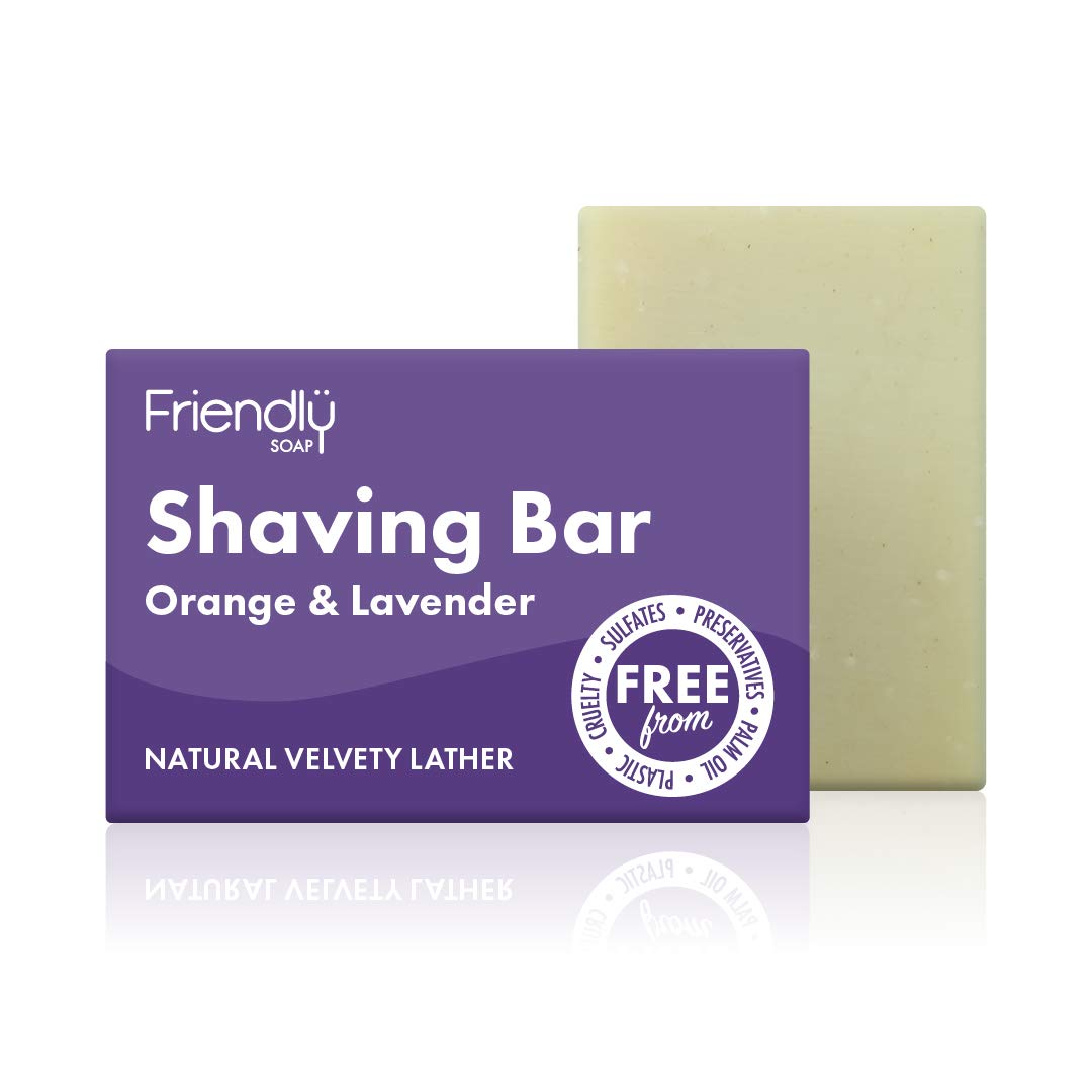 Friendly Soap Natural Lavender and Orange Shaving Soap (Case of 6)