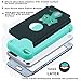 ULAK iPod Touch 7th Generation Case, iPod Touch 6 Case, Heavy Duty Shockproof High Impact Protective Case with Dual Layer Soft Silicone + Hard PC for Apple iPod Touch 7/6/5, Mint Green Cat
