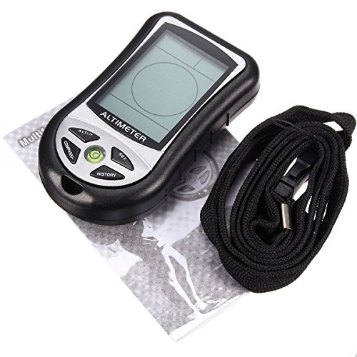 GuDoQi Outdoor hiking camping 8 In 1 digital LCD compass altimeter barometer thermometer temperature clock calendar