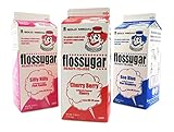 Cotton Candy Floss Sugar-Blue Raspberry, Pink Vanilla & Cherry- 3.25 lbs. (3 pack)