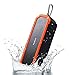 Waterproof Outdoor Speakers, Wireless Bluetooth Speaker 4.0 with 2 X 5 W Drivers, Built-in MIC / AUX Input / Outdoor LED Flashlight for iPhone Samsung and Other Smart-phone, 8 Hours Playtime