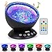 Stripsun LED Ocean Wave Projector with Remote Control, Ocean Night Light with 4 Sounds & 7 Colors, Built-in Mini Music Player For Children, Bedroom