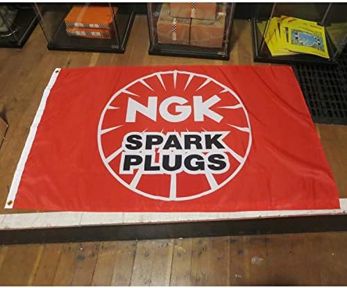 Banner Direct LLC BANNER021 NGK Flag Banner Sign garage mancave hotrod nova ford chevy mustang drag v8 turbo