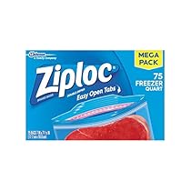 Ziploc Freezer Quart Bags, 75 Count