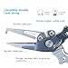 Piscifun Aluminium Fishing Pliers Hook Remover, #2 Generation Silver