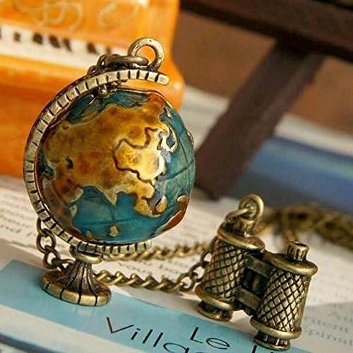 Tomtosh 2016 New Fashion Vintage Jewelry Globe Telescope Alloy long Pendant &amp; Necklace for Women Retro Sweater Accessories (3.2)