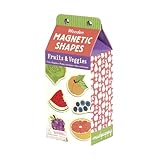 Mudpuppy Wooden Fruits & Veggies Shapes With Magnetic Backing for Ages 3 to 7– 35 Pieces Each Measure 1.75” in Height