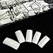 VIVACE Natural Royal Salon 500 Artificial Fake False Gel Nail Tips, 10 Sizes With Clear Plastic Case for Nail Salon Nail shop