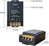 COLOROCK 100-240V Remote Light Switch 30A RF Controller with 2 Remotes view 3