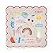 Meri Meri Party Pack Unicorn Small Plate and Rainbow Small Napkin (8 Plates & 20 Napkins)