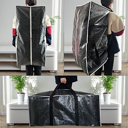 ORACHA Large Storage Bags-119L 26gallons, Heavy Duty Moving Bags w/ Backpack Straps, Handle-Max Load: 65lbs, Waterproof Storage Bag for Traveling, Under Bed and Christmas Decorations Storage, 1 Pack