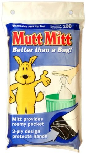 Mutt Mitt Dog Waste Pick Up Bag, 100-Count