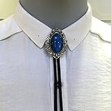 Huabola Mens T-shirt Bolo Tie string neck ties (Blue)