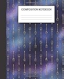 Composition Notebook: Mermaid Glitter Scales Pattern Faux Glam College Ruled Notebook Lined School Journal