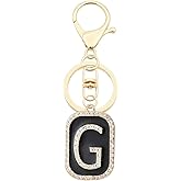 Elechobby Elegant Initial Letter Keychain for Women - Cute Charm for Handbag, Backpack & Car.Gift for Sister, Besties, Mom.
