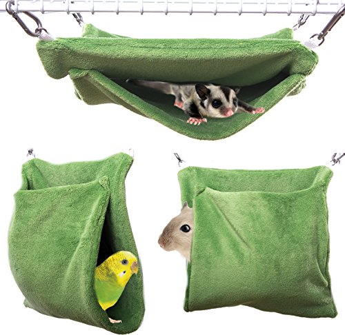 Small Pet Pocket Hammock – Made in the USA (Green, Small)