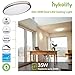 Hykolity 32 Inch Oval LED Ceiling Light, 35W [300W Equivalent] 3100LM, 4000K BN Finish Dimmable Saturn Flushmount Ceiling Light for Bedroom, Restroom, Washroom, Living Room