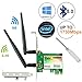 Ubit AC 1730Mbps Bluetooth 5.0 Wireless WiFi Card, 802.11 AC Dual-Band WLAN 1730Mbps Network Card with Bluetooth 5.0, Dual-Band 2.4GHz 300Mbps or 5GHz 1430Mbps Network Card for WIN10（WIE9260）