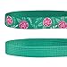 Blueberry Pet Pack of 2 Cat Collars, The Floral Power Relaxing Jungle Green Adjustable Breakaway Cat Collar for Girl & Boy with Bell & Detachable Flower, Neck 9