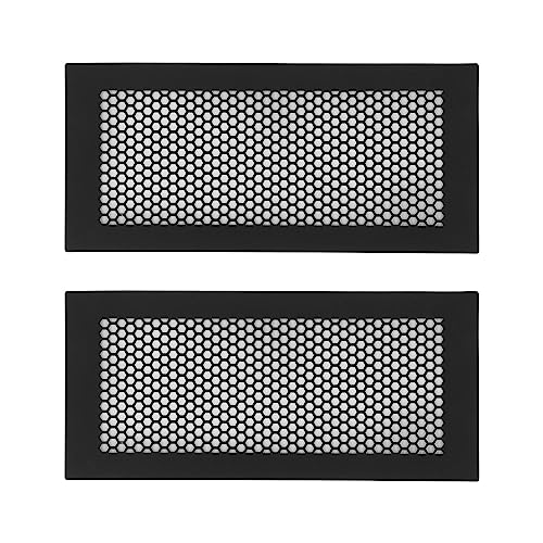 2pcs Silicone Baby Proof Vent Covers Protective Vent Covers for 4 x 12in Vent (Black)