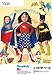 Simplicity Supergirl, Bat Girl, and Wonder Woman Costume Sewing Patterns for Girls, Sizes 3-8