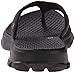 Skechers Women's Go Walk 3 Pizzaz Flip Flop, Black, 9 M US