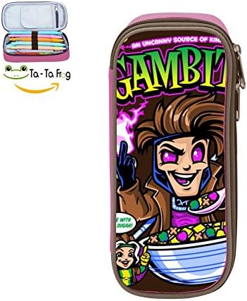Gambites Cereal Pencil Case Pen Bag Makeup Pouch Durable Students Cool Boys Stationery With Double Zipper