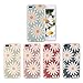 FGA iPhone 8 Plus Cute Case, iPhone 7 Plus Case Cute, Green Daisy Floral Flower Pattern Design Slim Fit Scratch-Proof Soft TPU Matte Translucent Case for iPhone 8 Plus (2017), iPhone 7 Plus (2016)