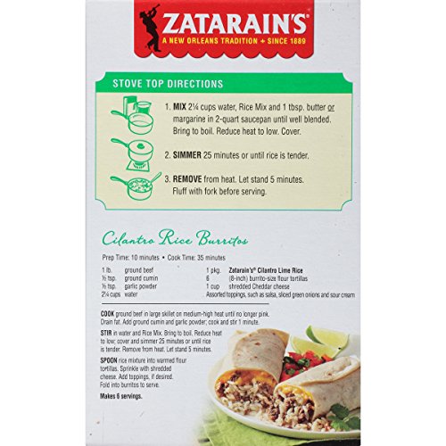 Zatarain's Cilantro Lime Rice, 6.9 Ounce (Pack of 12) Food, Beverages