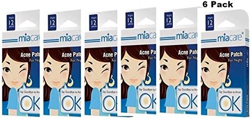 Acne Dressing Patch for Acne Relief,Acne Absorbing Cover for Night 6 Pack (Pack of 12 Pcs.) NEW Package,Old package look at the corner of the box