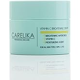 CARELIKA Vitamin C Brightening Cream with Watercress Extract, Dark Spot Corrector and Skin Tone Evening Treatment, 50ml
