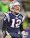 Laminated Tom Brady Celebrates his Touchdown run AFC Championship Game Photo 8 x 10in