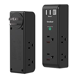 Surge Protector Outlet Extender with Rotating