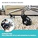 Panda Co. Office Chair Wheels - Pack of 5 - Universal Fit Rollerblade Style 3 Inch Casters, Heavy Duty, Quiet and Safe for All Floors Including Hardwood, Replacement for Chair Mat