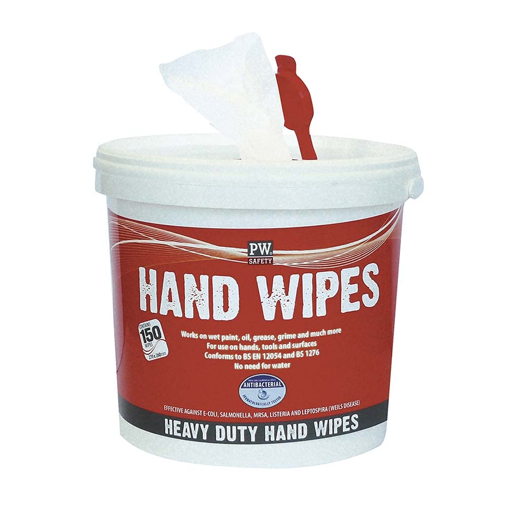 Portwest Hand Wipes (150 Wipes), Color:White,Size:266m x 264mm,IW10WHR