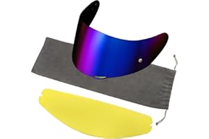 PSLER K1 Visor - K1 s Visor K3sv Tinted Visor k5 Face Shield Replacement for k1 k1s k3sv k5,Anti-Fog Film + Rainbow Visor