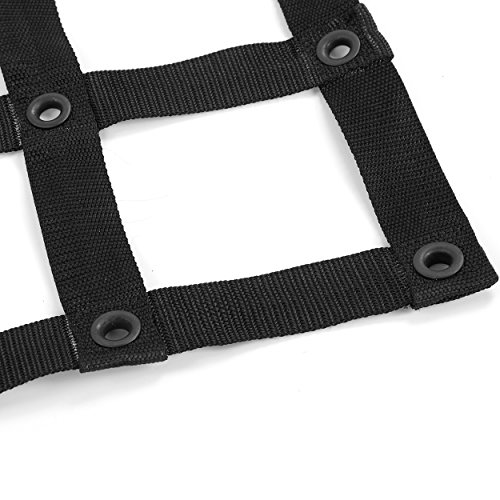 OOFIT Upgraded Truck Cargo Net, Multi-Functional Cargo Netting Accessories Heavy Duty for Truck Bed, SUV Pickup - Size 8' x 10.5',Black