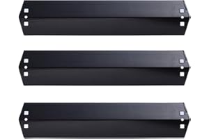 Votenli P9505A(3-Pack) Porcelain Steel Heat Plate,Heat Shield, Heat Tent for Chargriller Charcoal 3001, 3008, 3030, 4000, 5050, 5252, 5650 Gas Grill