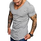 FUNEY Fashion T-Shirt for Men Muscle Gym Workout