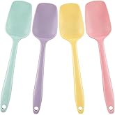 4 PCS,7.8Inch Silicone Spatulas Rubber Spatula Small Spatula Baking Mini Spatula Mixing Tool for Nonstick Cookware (4 colors)