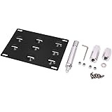 uxcell Black Front Bumper Tow Hook License Plate Mounting Bracket Holder for Chevrolet Cruze