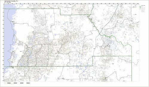 Hernando County Florida Map Hernando County, Florida Fl Zip Code Map Not Laminated: Office Products