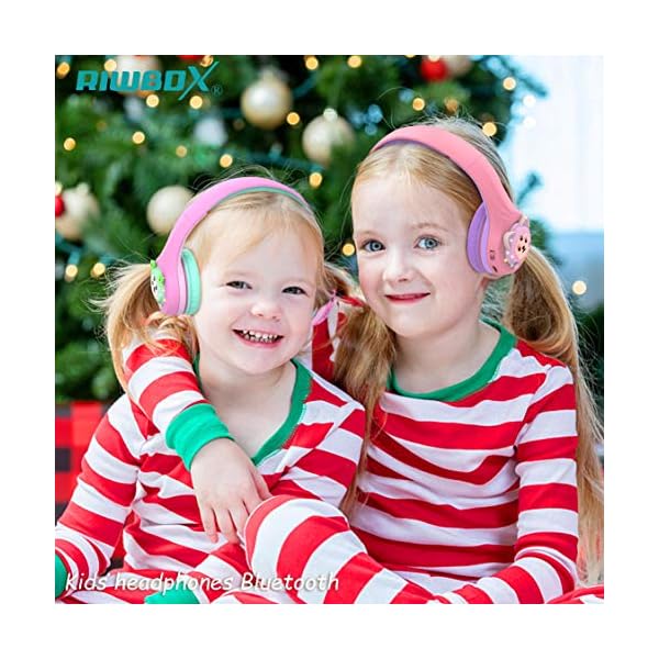 Riwbox-Baosilon-FB-7S-Kids-Headphones-Bluetooth-LED-Light-Up-Bluetooth-Foldable-Headphones-Over-Ear-Volume-Limited-Safe-758595dB-with-Mic-and-TF-card-Children-Headphones-for-School-PinkGreen Riwbox Baosilon FB-7S Kids Headphones Bluetooth, LED Light Up Bluetooth Foldable Headphones Over Ear Volume Limited Safe…